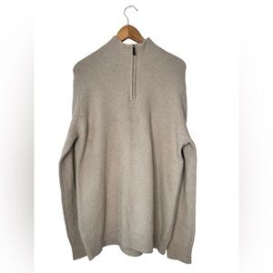 Joseph Abboud Modern Fit Merino Wool Quarter Zip Sweater size Medium NWT